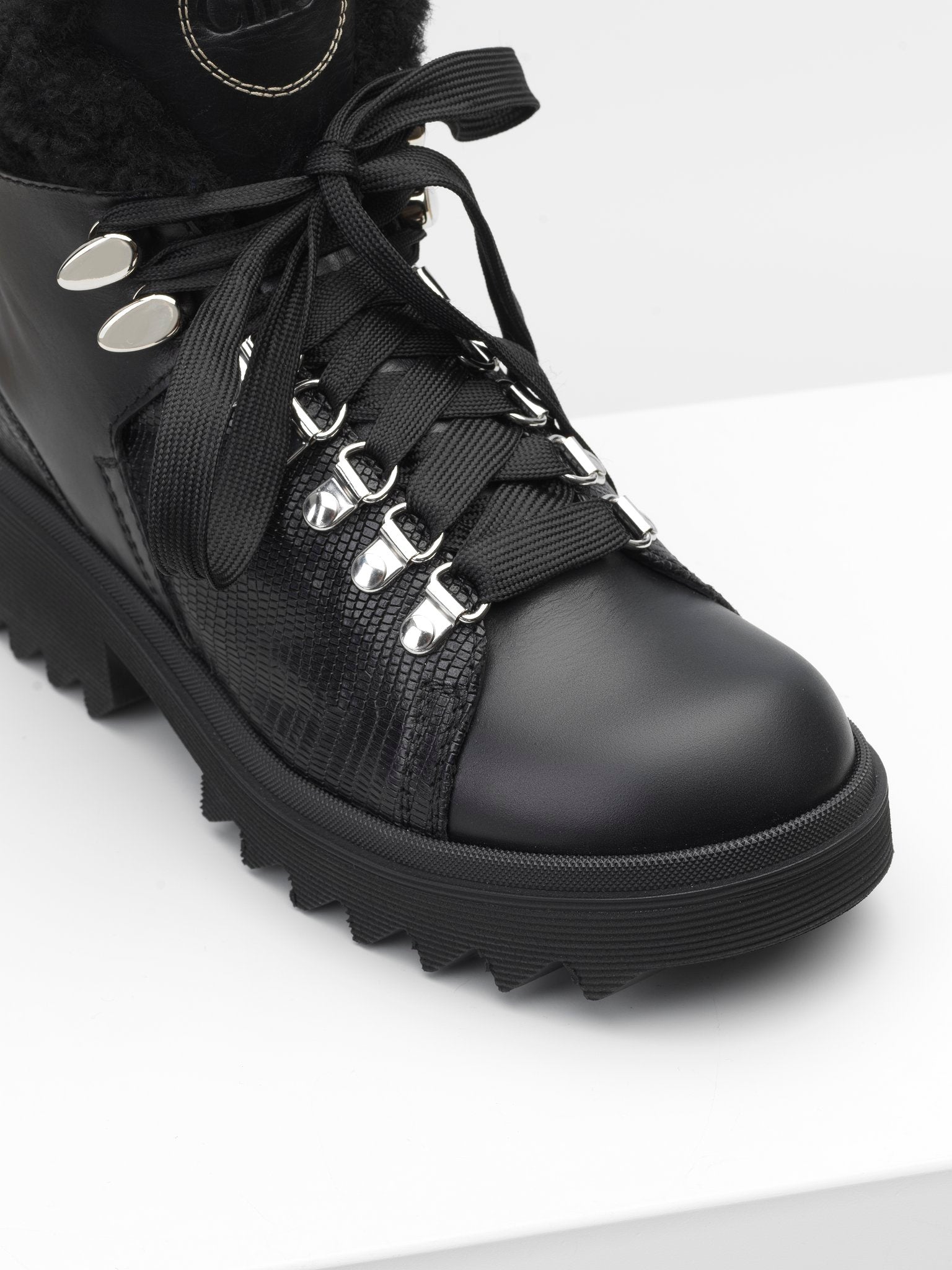 Bottines Bella en cuir - Black
