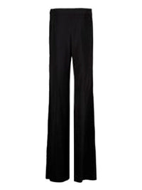 Pantalon en crêpe à dos satiné - Noir