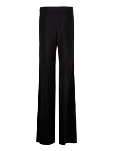 Pantalon en crêpe à dos satiné - Noir
