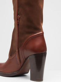Bottes Emma en cuir - Roasted Brown