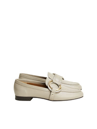 Mocassins Demi en cuir semi-brillant - Gris Motty
