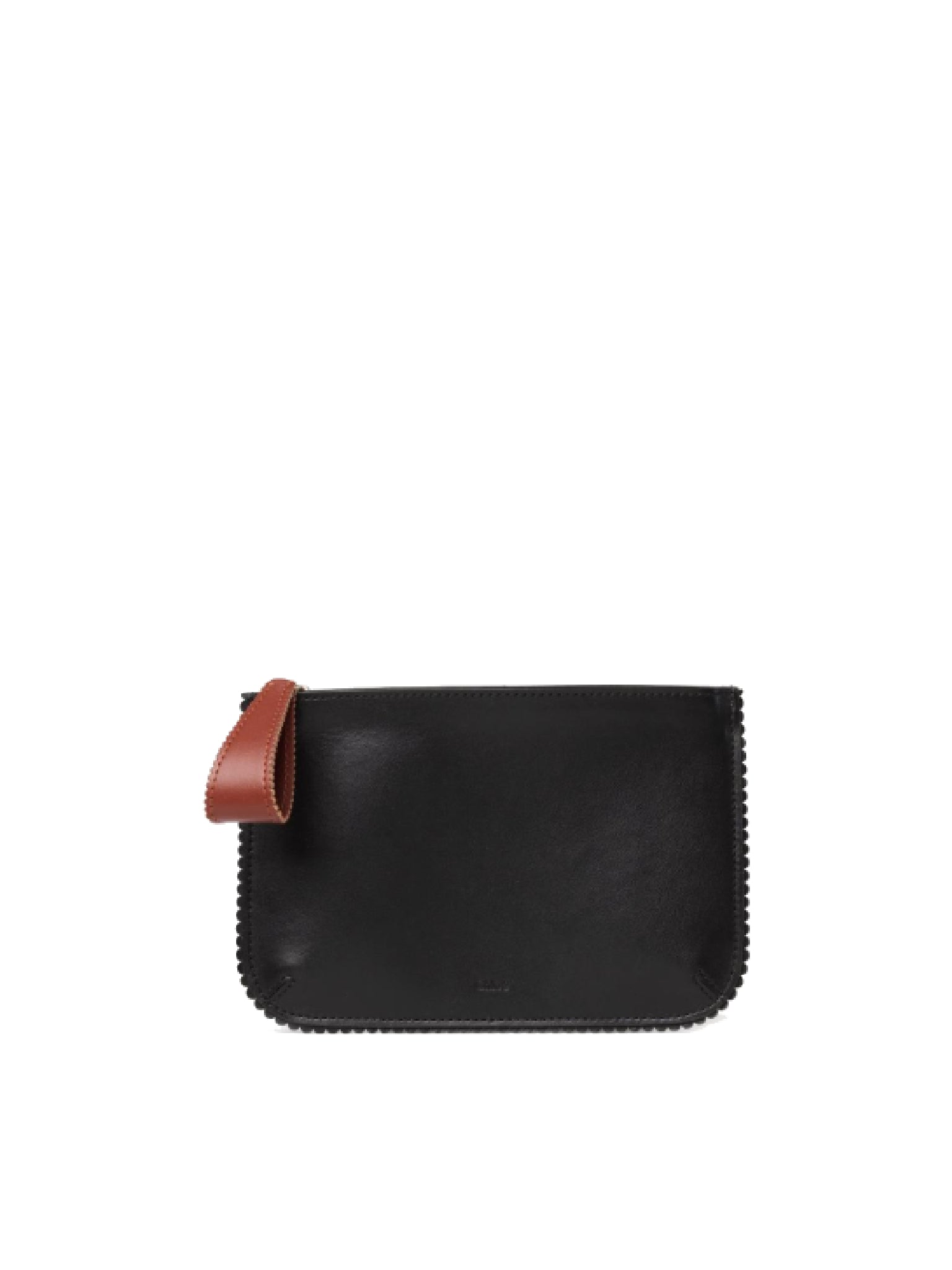 Pochette Linda en cuir brillant tricolore - Black