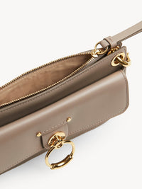 Pochette à bandoulière en cuir lisse - Motty Grey