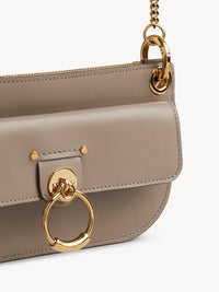 Pochette à bandoulière en cuir lisse - Motty Grey