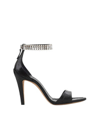 Sandales à talons Chris en cuir - Black