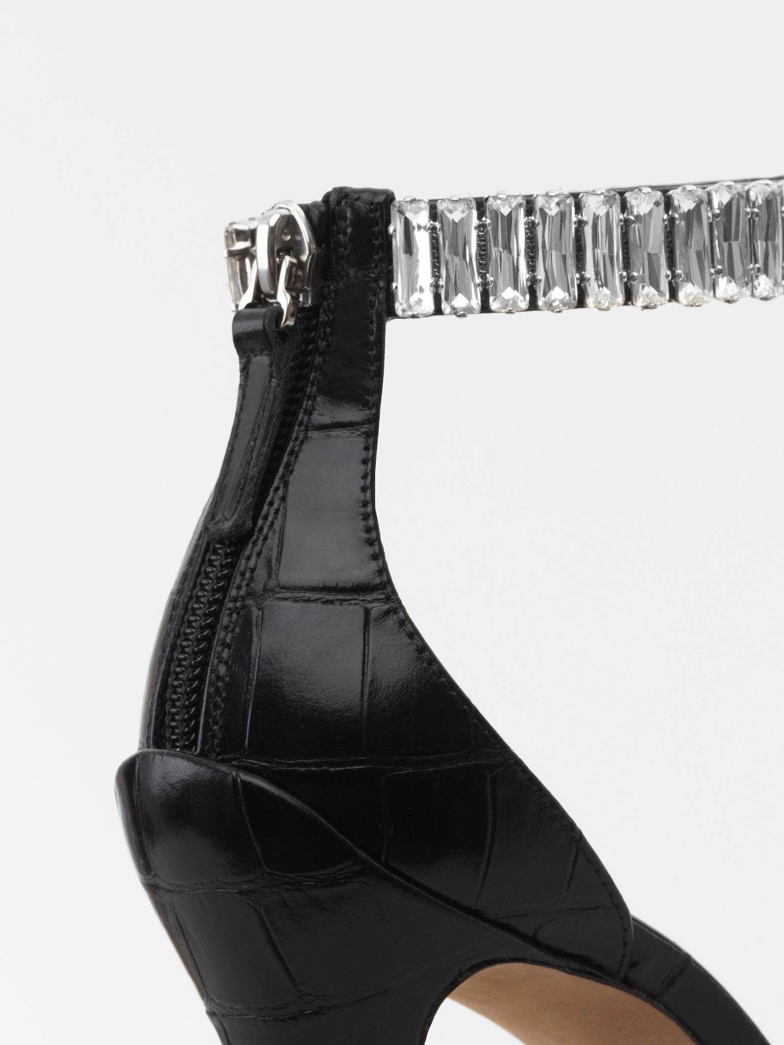 Sandales à talons Chris en cuir - Black
