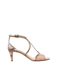 Sandales à talons Carla en cuir - Misty Rose