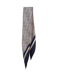 Foulard Signature en soie - Dark Denim