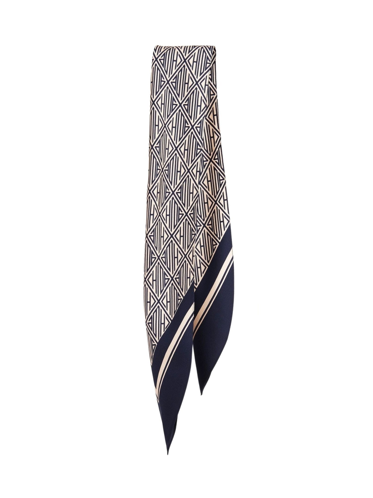 Foulard Signature en soie - Dark Denim