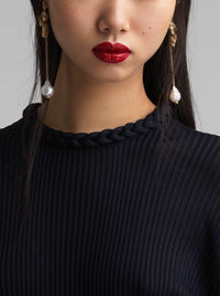 Boucles d'oreilles Céleste en laiton - Pearl