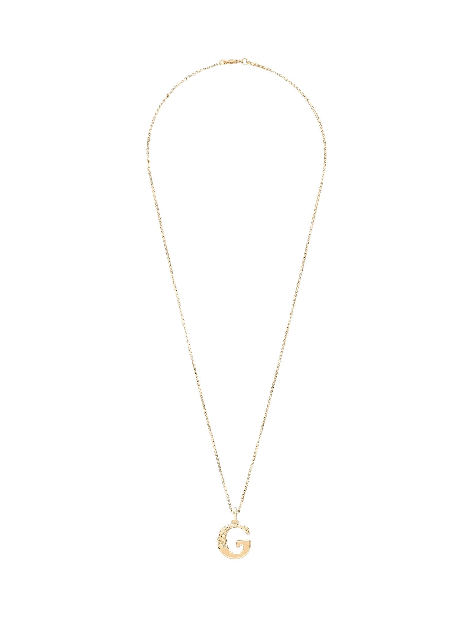 Collier Alphabet en laiton - Gold G