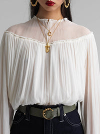 Collier Alphabet en laiton - Gold G