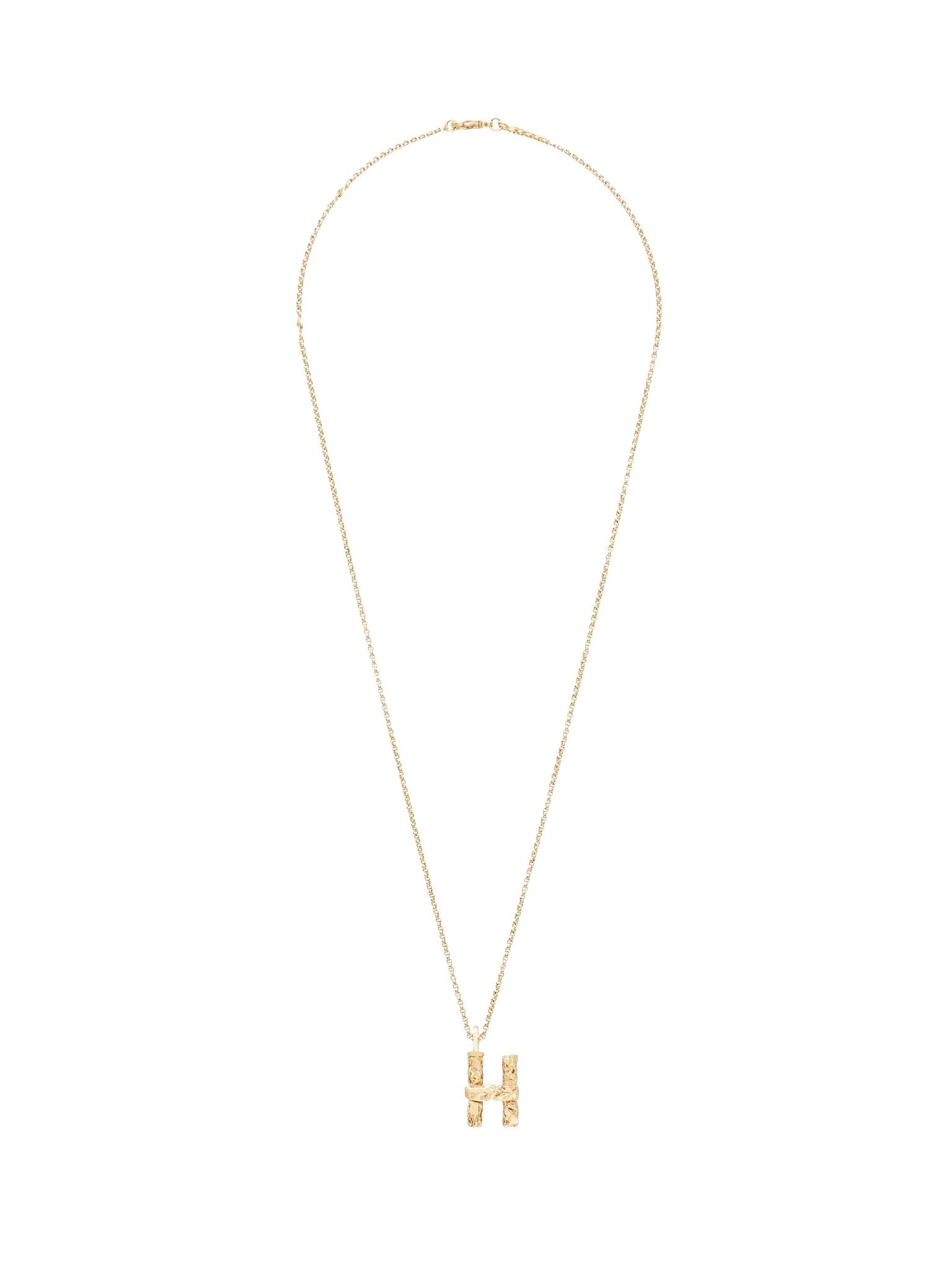 Collier Alphabet en laiton - Gold H