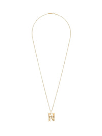 Collier Alphabet en laiton - Gold N