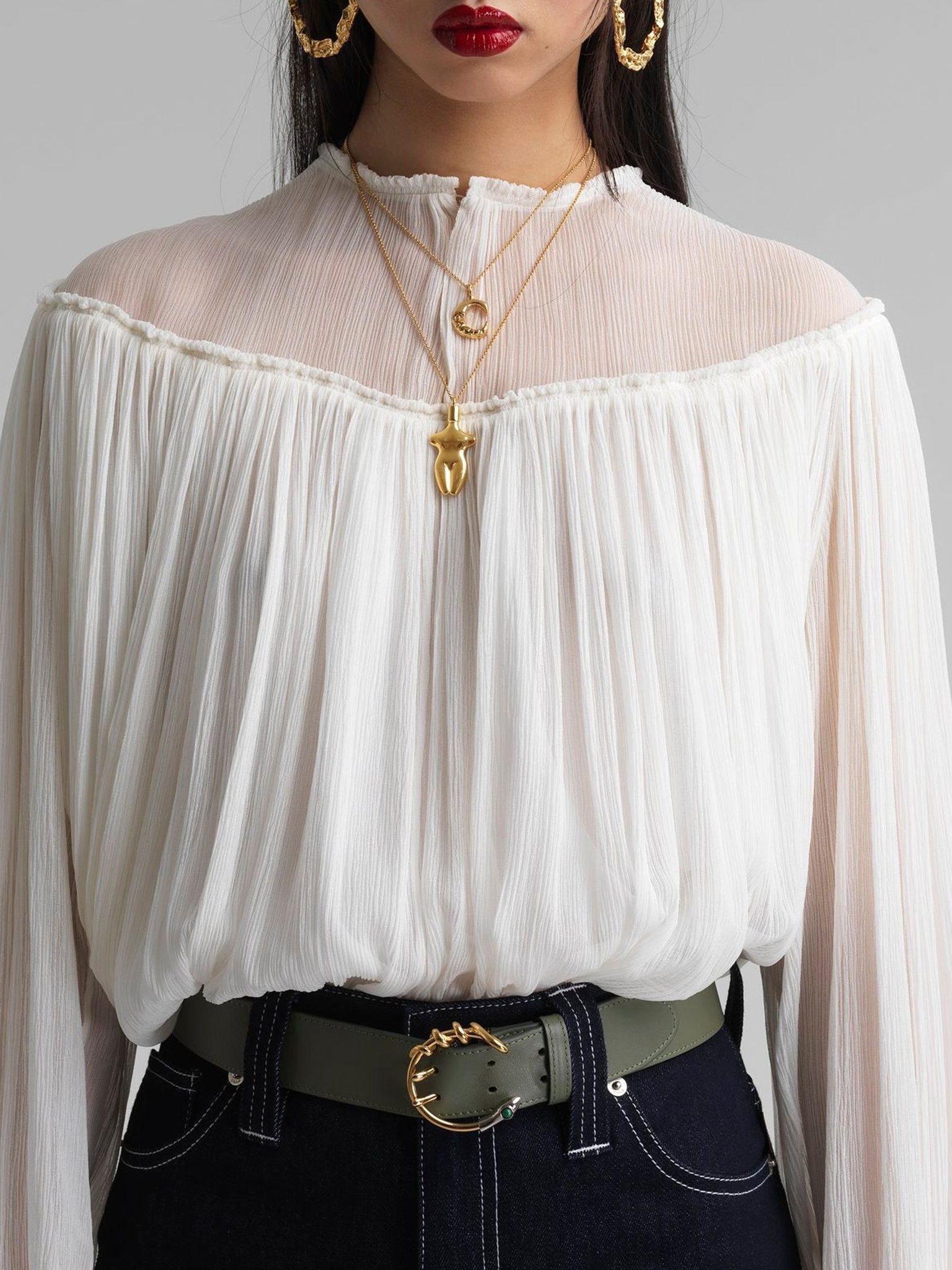 Collier Alphabet en laiton - Gold N
