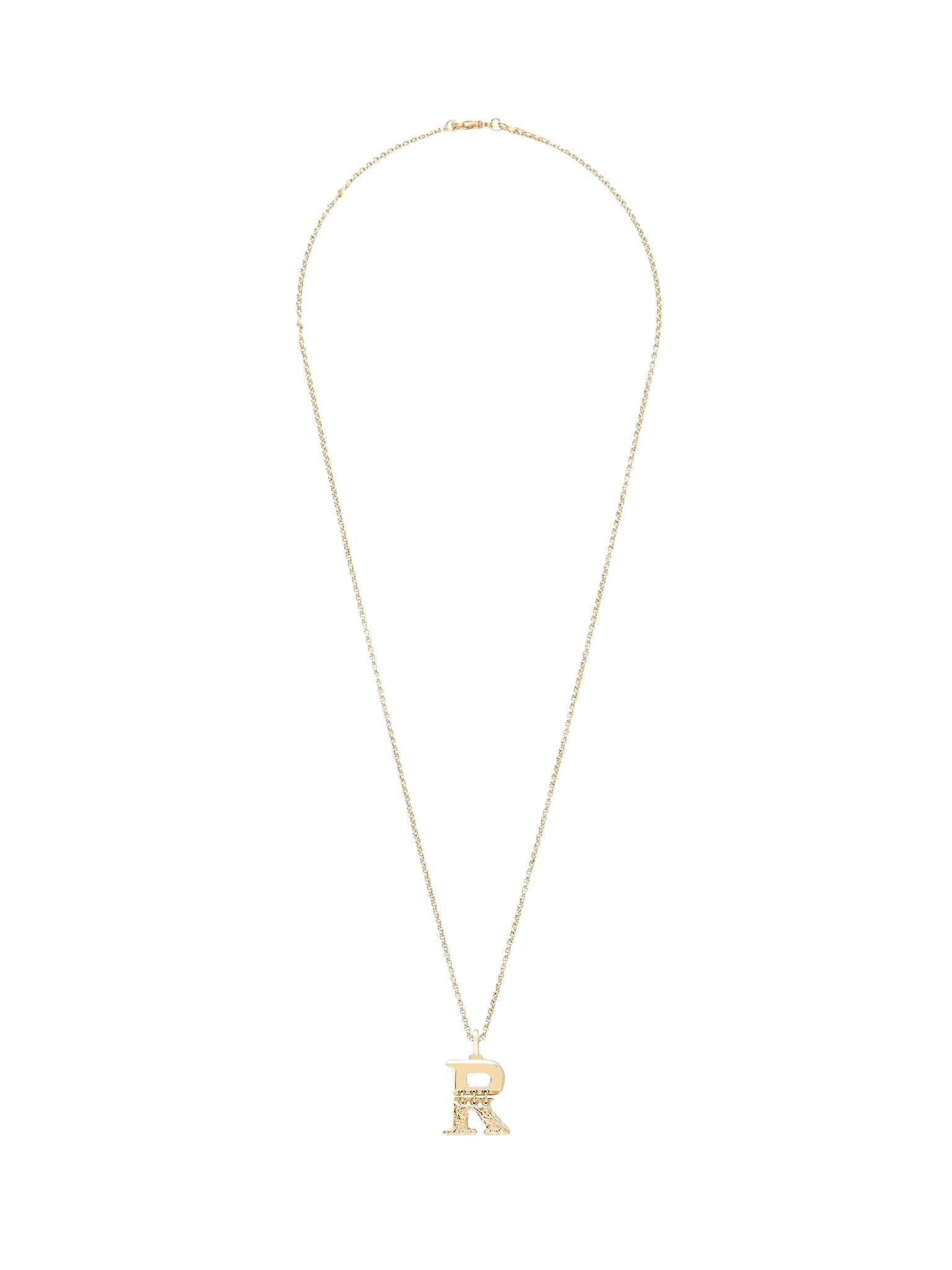 Collier Alphabet en laiton - Gold R