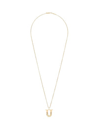 Collier Alphabet en laiton - Gold U