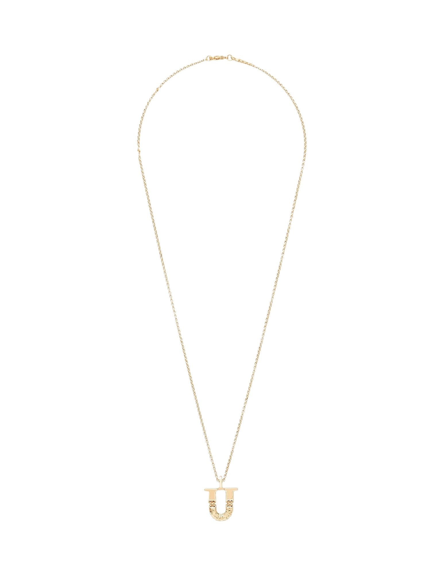 Collier Alphabet en laiton - Gold U