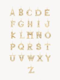 Collier Alphabet en laiton - Gold U