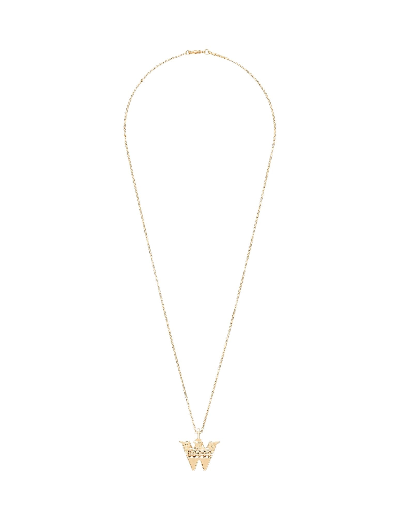 Collier Alphabet en laiton - Gold W