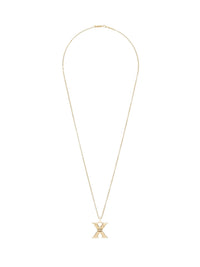 Collier Alphabet en laiton - Gold X
