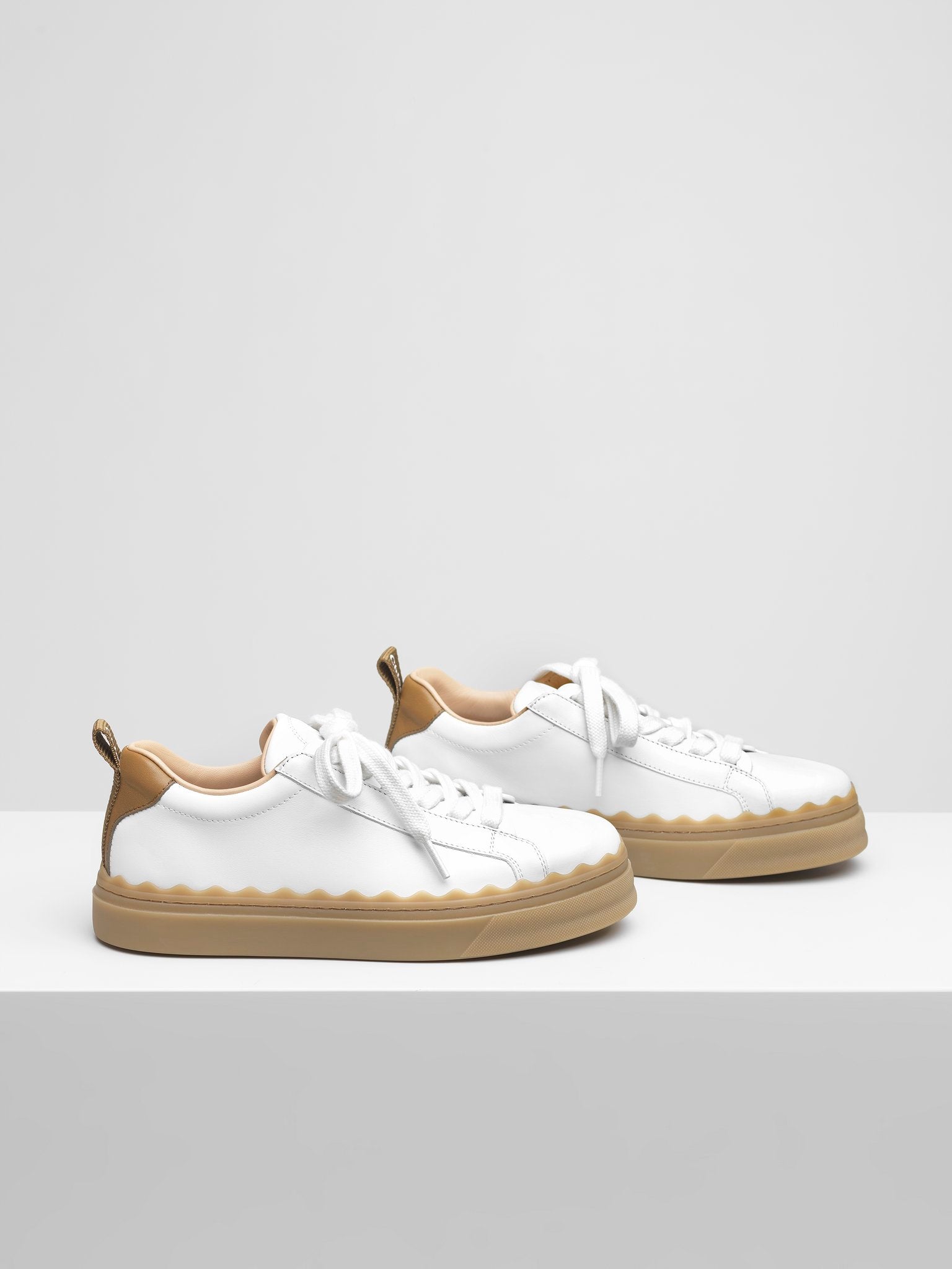 Baskets Lauren en cuir - Grove Brown