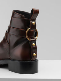 Bottines Diane en cuir - Sooty Brown
