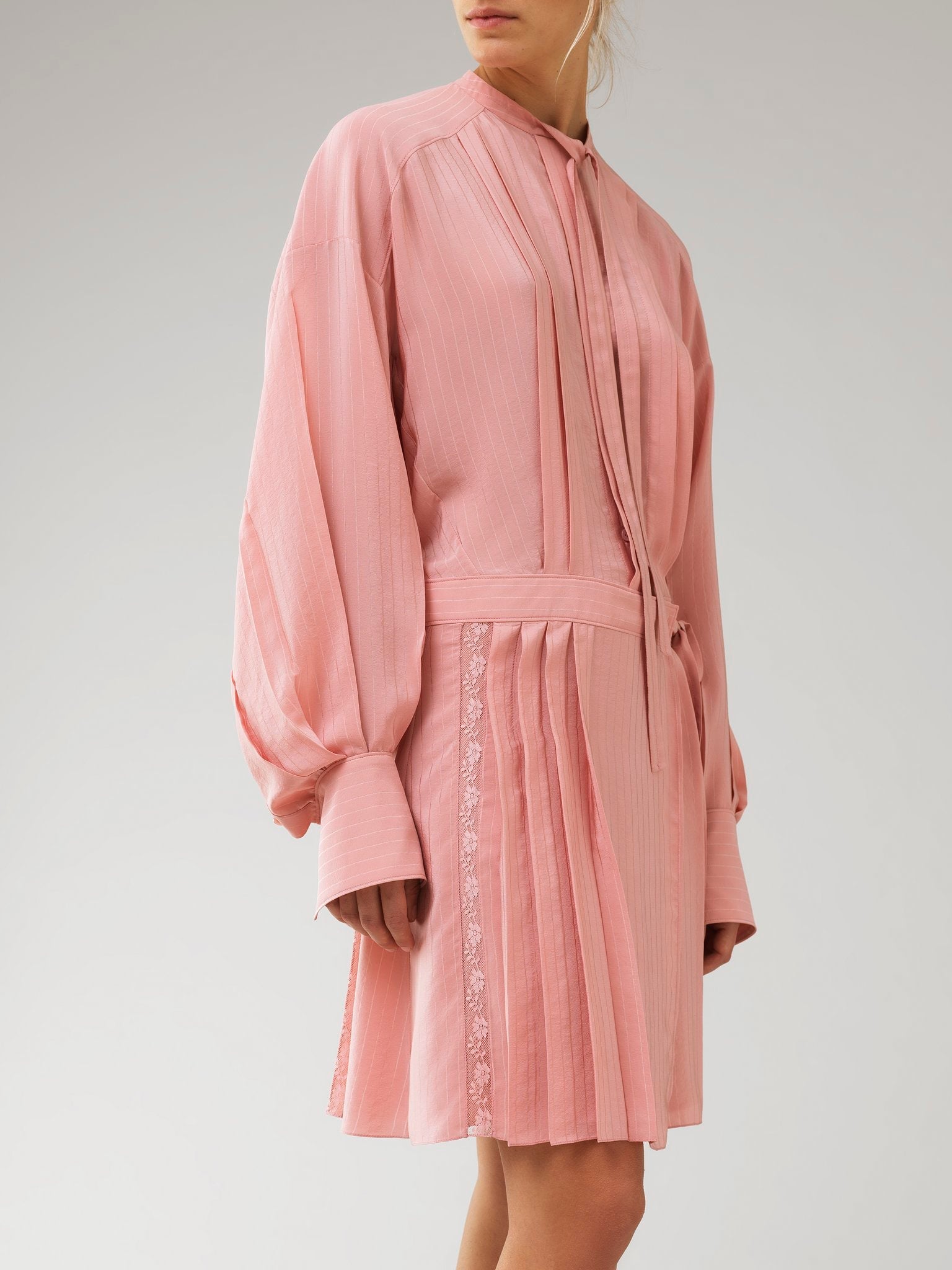 Robe chemise en soie - Tan Rose