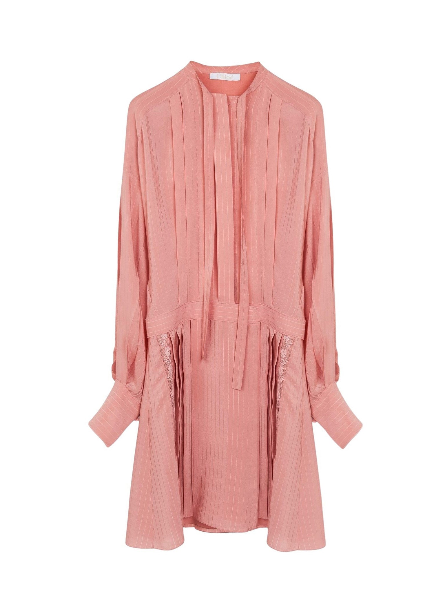 Robe chemise en soie - Tan Rose