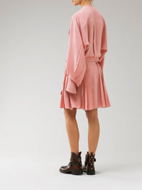 Robe chemise en soie - Tan Rose