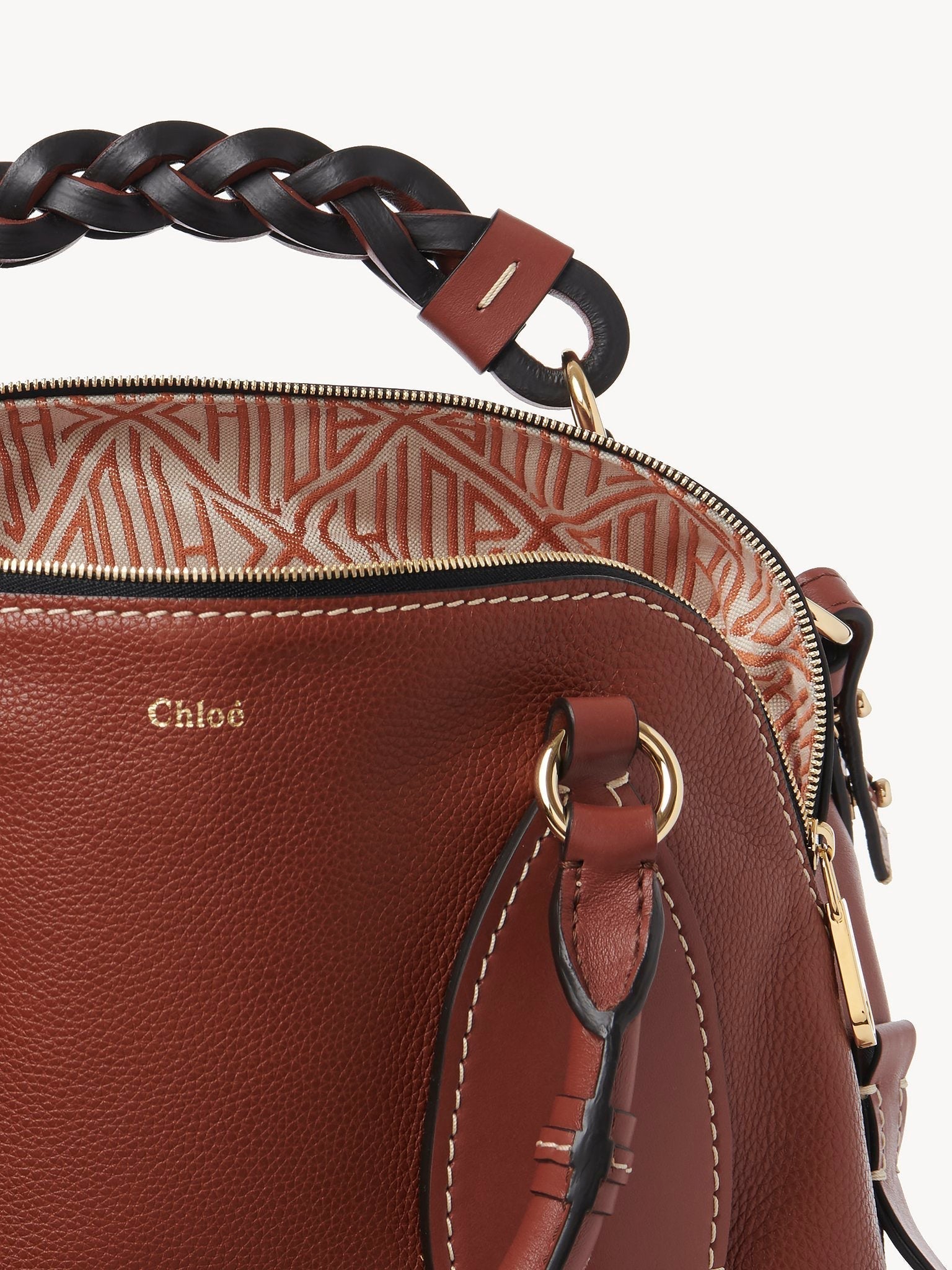 Sac de jour Daria en cuir - Sepia Brown