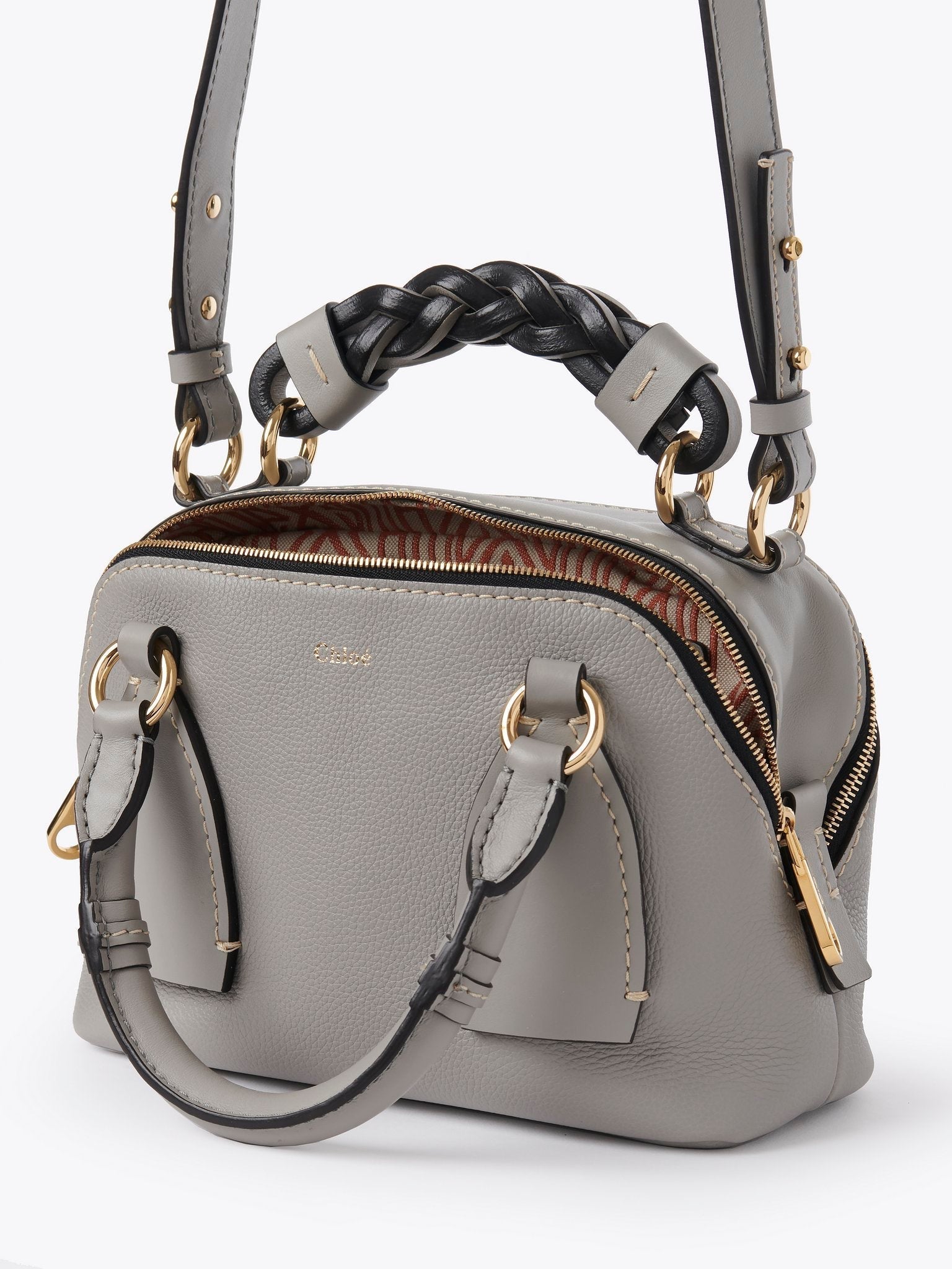 Petit sac Daria en cuir - Stormy Grey
