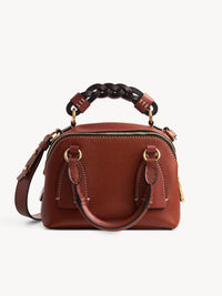 Petit sac de jour Daria en cuir - Sepia Brown