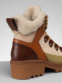 Bottines Elya en cuir - Natural Brown