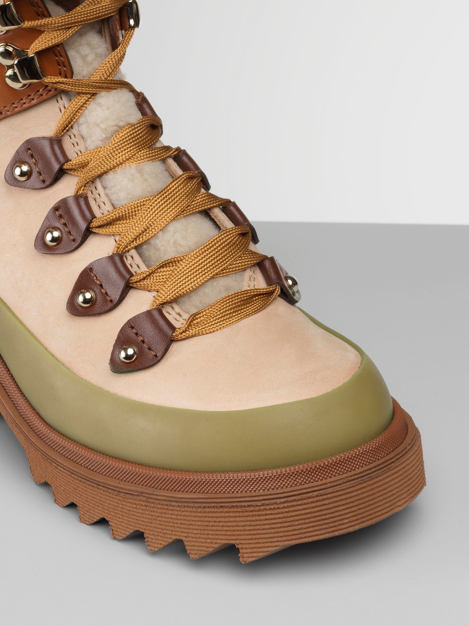 Bottines Elya en cuir - Natural Brown
