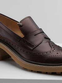 Mocassins Franne en cuir - Perfect Plum