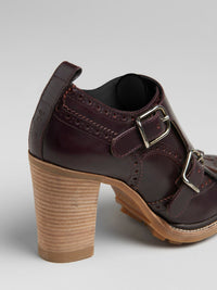 Richelieus Franne à talons hauts en cuir - Perfect Plum