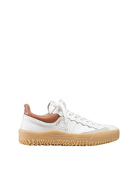 Sneakers Franckie en cuir - White & Beige