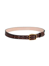 Ceinture Franckie fine en cuir - Dark Ebony