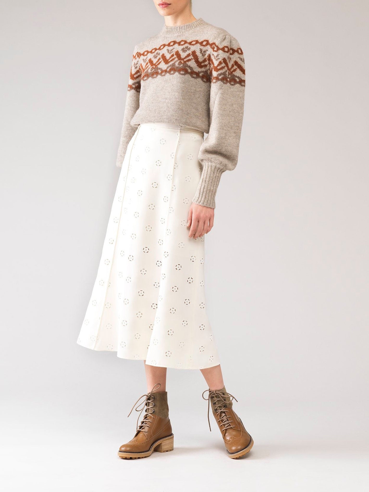 Jupe midi coupe trapèze - Vanilla Ice