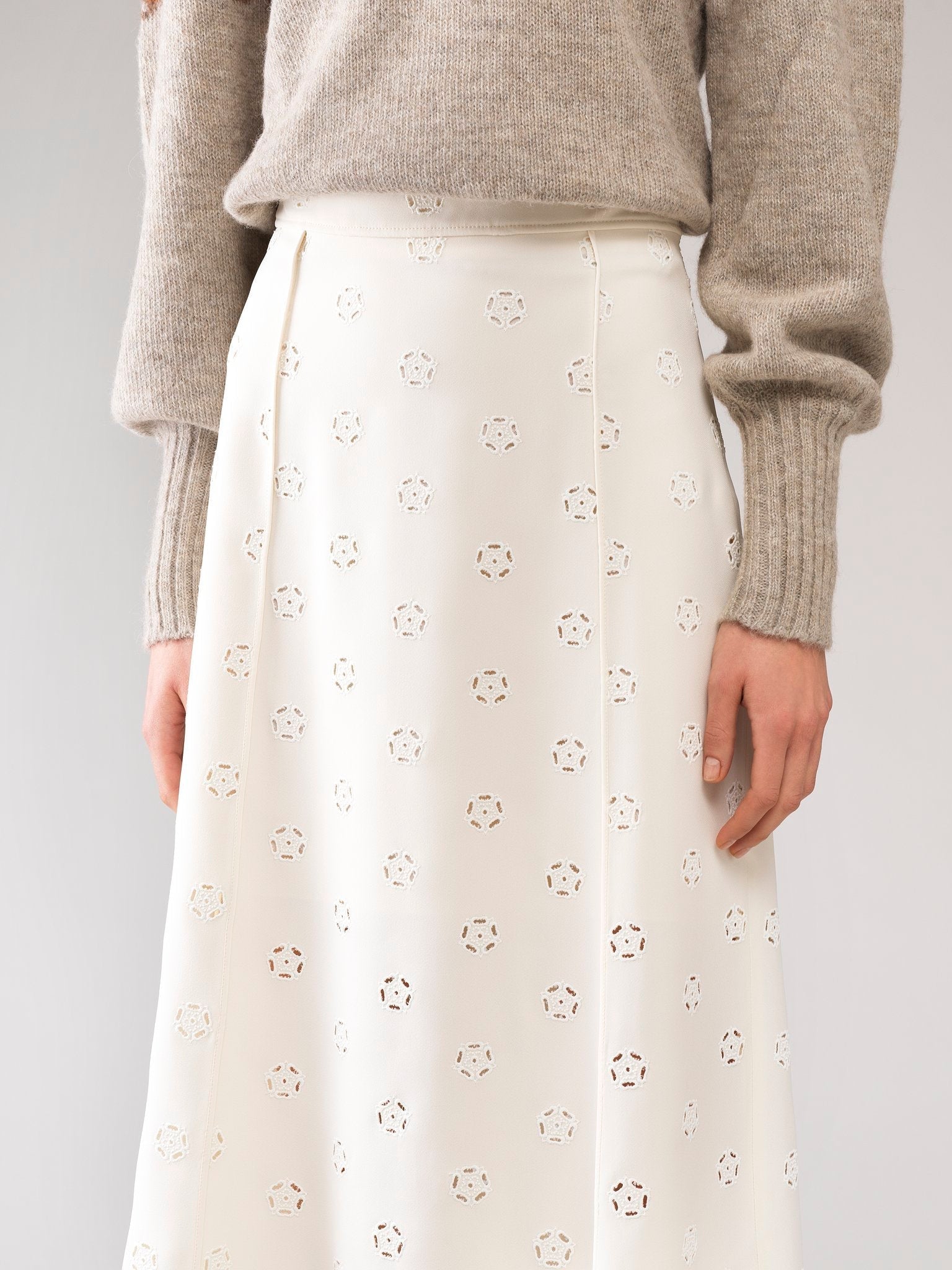 Jupe midi coupe trapèze - Vanilla Ice