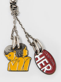 Porte-clés Franckie en laiton - Vintage Gold Brass