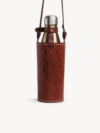 Sac porte-bouteille Fredy en cuir - Copper Brown