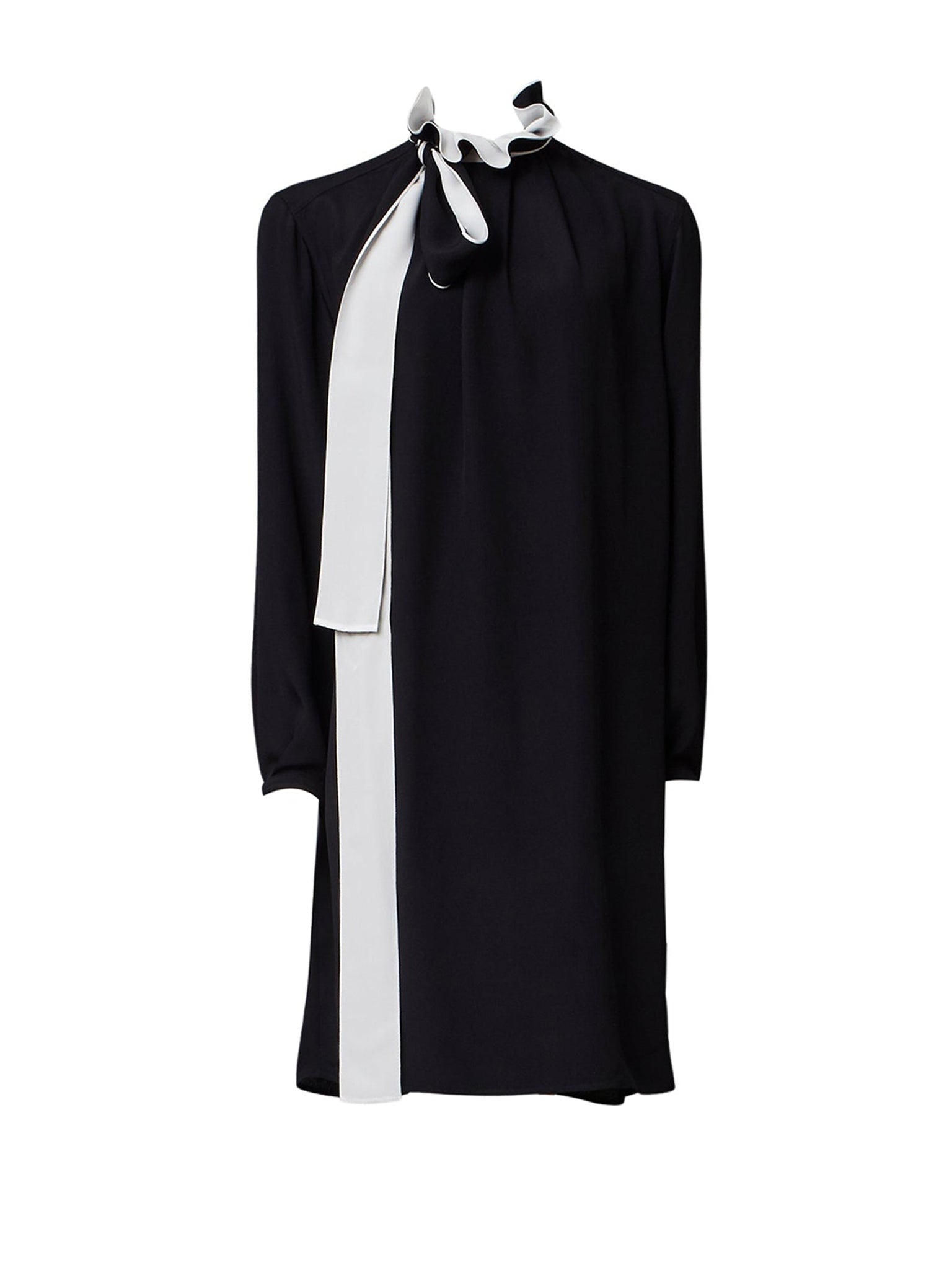 Robe col montant richelieu - Black
