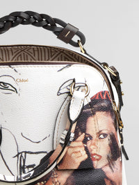 Sac de jour Daria en cuir - Multicolor White