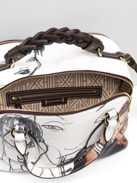 Sac de jour Daria en cuir - Multicolor White