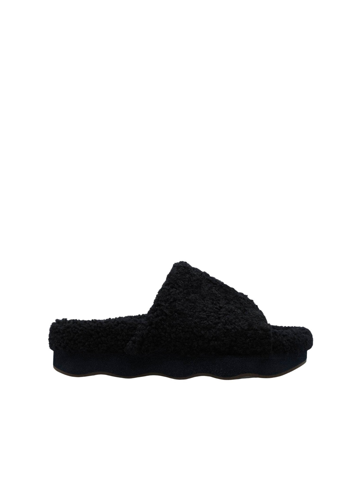 Mules Wavy en cuir - Black