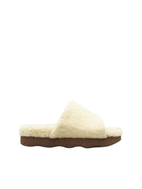 Mules Wavy en cuir - Luminous Ochre