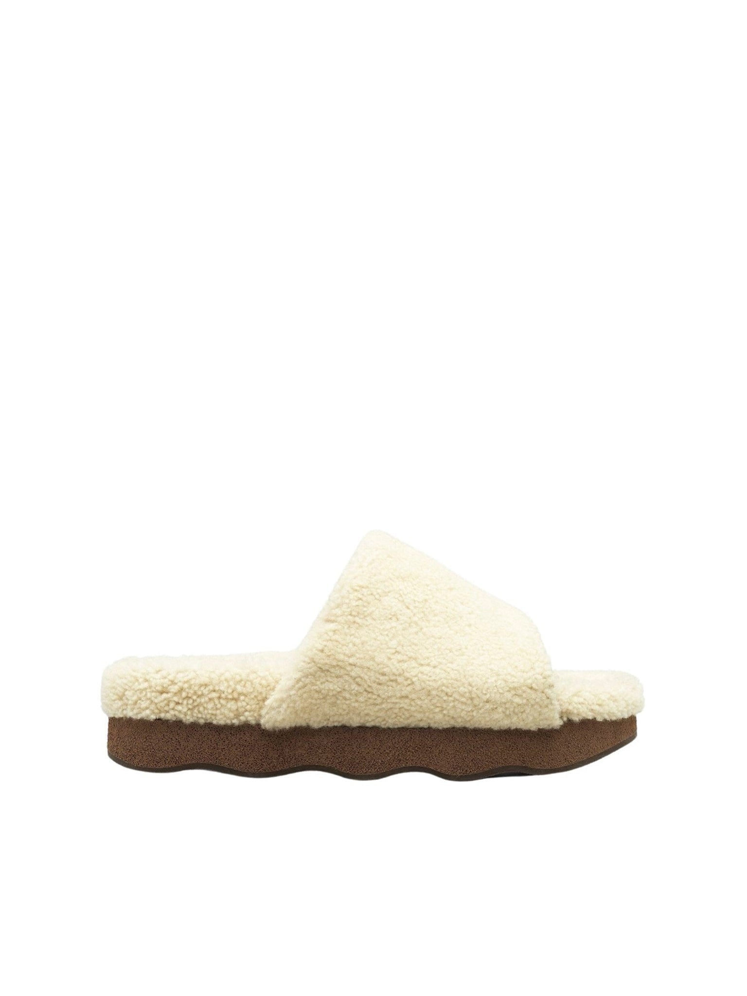 Mules Wavy en cuir - Luminous Ochre