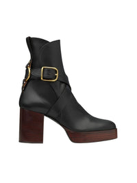 Bottines Izzie en cuir - Black